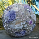 Bruidsboeket broches lavendel Bruidsboeket broches lavendel