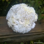 bruidsboeket zijden rozen broches bruidsboeket zijden rozen broches