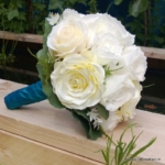 bruidsboeket zijden wit creme roos bruidsboeket zijden wit creme roos