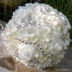 bruidsboeket broches zijde wit zilver bruidsboeket broches zijde wit zilver