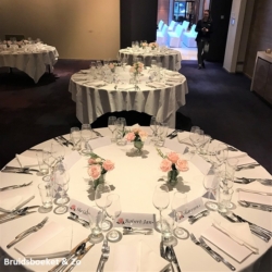 tafelvaasjes dinertafels trouwlocatie Hilton Den Haag Hilton Den Haag Trouwen