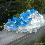 zijden bruidsboeket blauw wit orchidee phalaenopsis zijden bruidsboeket blauw wit orchidee phalaenopsis
